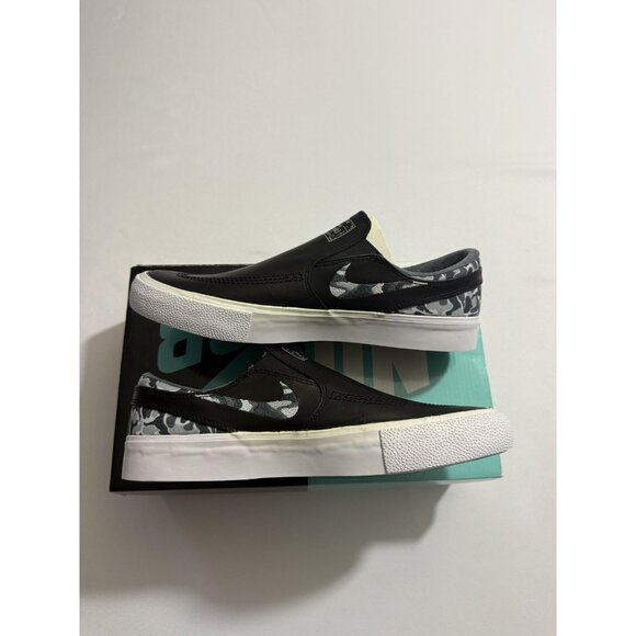 Nike SB Zoom Stefan Janoski Slip Shoes Mens Size 9 Black Camo RM QS CI8336-001 - Picture 7 of 15